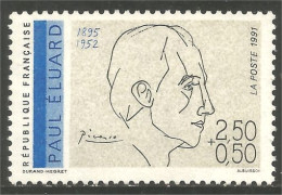 356 France Yv 2681 Paul Eluard Poète Écrivain Writer MNH ** Neuf SC (2681-1b) - Schrijvers