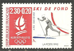 356 France Yv 2678 Jeux Olympiques Ski Fond Nordique Cross-country MNH ** Neuf SC (2678-1b) - Hiver 1992: Albertville