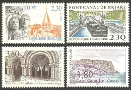 356 France Yv 2657-2660 Tourisme 1990 MNH ** Neuf SC (2657-2660-1b) - Abbeys & Monasteries