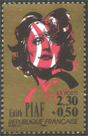 356 France Yv 2652 Edith Piaf Chanteur Singer Musique Music MNH ** Neuf SC (2652-1c) - Cantanti