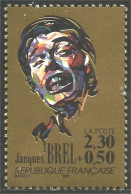 356 France Yv 2653 Jacques Brel Chanteur Singer Musique Music MNH ** Neuf SC (2653-1b) - Musique