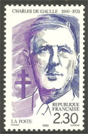 356 France Yv 2634 Général De Gaulle Violet Noir MNH ** Neuf SC (2634-1b) - De Gaulle (General)