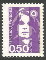 356 France Yv 2619 Marianne Bicentenaire 0f 50 Violet MNH ** Neuf SC (2619-1b) - 1989-1996 Marianne (Zweihunderjahrfeier)