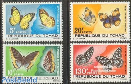 Chad 1967 Butterflies 4v, Mint NH, Nature - Butterflies - Otros & Sin Clasificación