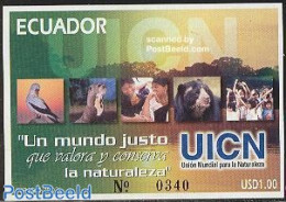 Ecuador 2002 UICN Nature Conservation S/s, Mint NH, Nature - Animals (others & Mixed) - Bears - Birds - Environment - Environment & Climate Protection