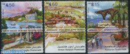 Israel 2008 Promenades 3v, Mint NH, Transport - Various - Ships And Boats - Tourism - Ongebruikt (met Tabs)