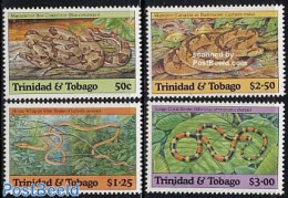Trinidad & Tobago 1994 Snakes 4v, Mint NH, Nature - Reptiles - Snakes - Trinidad Y Tobago (1962-...)