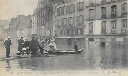 CPA Paris Inondation Janvier 1910 - Ravitaillement Quai Montebello - Arrondissement: 05