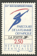 357 France Yv 2732 Jeux Olympiques Albertville Olympic Torch MNH ** Neuf SC (2732-1b) - Invierno 1992: Albertville