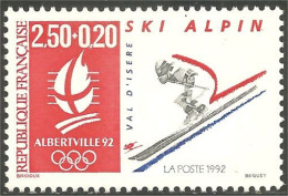 357 France Yv 2710 Jeux Olympiques Albertville Alpine Ski Alpin MNH ** Neuf SC (2710-1b) - Hiver 1992: Albertville