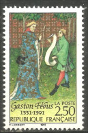 357 France Yv 2708 Gaston Fébus Phoebus Ecrivain Writer MNH ** Neuf SC (2708-1c) - Schrijvers