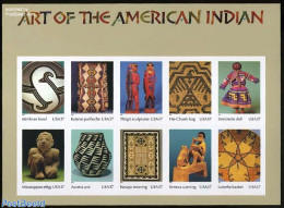 United States Of America 2004 Indian Art 10v M/s, Mint NH, Art - Art & Antique Objects - Ceramics - Handicrafts - Scul.. - Unused Stamps