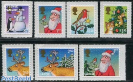 Great Britain 2012 Christmas 7v S-a, Mint NH, Nature - Religion - Animals (others & Mixed) - Birds - Deer - Penguins -.. - Ungebraucht