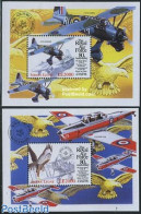 Sierra Leone 1998 80 Years R.A.F. 2 S/s, Mint NH, Transport - Aircraft & Aviation - Vliegtuigen