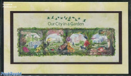 Singapore 2013 Our City In A Garden Special S/s, Mint NH, Nature - Sport - Animals (others & Mixed) - Birds - Butterfl.. - Wielrennen