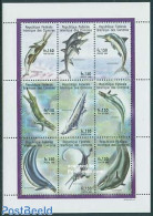 Comoros 1998 Preh. Animals 9v M/s (9x150F), Mint NH, Nature - Prehistoric Animals - Prehistóricos