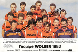 CARTE CYCLISME GROUPE TEAM WOLBER 1983 - Radsport