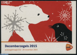Netherlands 2015 Christmas Presentation Pack 532, Mint NH, Nature - Religion - Animals (others & Mixed) - Bears - Bird.. - Unused Stamps