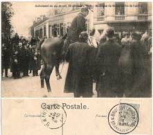 Avênement Du Roi Albert Ier, 23 Décembre 1909 Harangue Du Bourgmestre De Laeken Belgique_1c Timbre 1911 BRUSSEL-SAINTES - Laeken