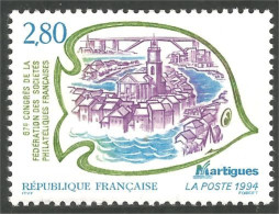 358 France Yv 2885 Société Philatélique Martigues MNH ** Neuf SC (2885-1b) - Expositions Philatéliques