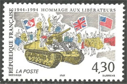 358 France Yv 2888 Anniversaire Débarquement Normandie Drapeau Flag MNH ** Neuf SC (2888-1)b - Timbres