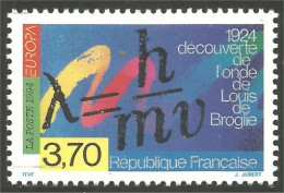 358 France Yv 2879 Europa Onde Louis De Broglie Wave Prix Nobel Prize 1929 MNH ** Neuf SC (2879-1b) - Física