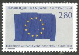 358 France Yv 2860 Parlement Europe Parliament Drapeau Flag MNH ** Neuf SC (2860-1b) - Andere & Zonder Classificatie