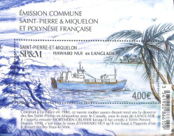 Saint Pierre And Miquelon 2019 Hawaiki Nui Ex Langlade, Joint Issue Polynesia S/s, Mint NH, Transport - Various - Ship.. - Ships