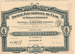 SOCIÉTÉ INDUSTRIELLE Du CUIR - Le Smelco Francais - Textile