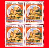 Nuovo - MNH - ITALIA - 1980 - Castelli D'Italia - Quartina - Castello Aragonese, Ad Ischia (NA) - 100 L. - 1971-80: Ungebraucht