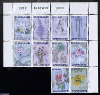 Suriname, Republic 2024 Flowers 10v, Mint NH, Nature - Flowers & Plants - Suriname