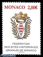 Monaco 2024 Federation Of Historic Grimaldi Locations 1v, Mint NH - Nuovi