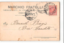 16121 01 CUNEO DRONERO MARCHIO FRATELLI FRUTTA E LEGNA X BRA - Storia Postale