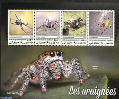 Djibouti 2019 Spiders 4v M/s, Mint NH, Nature - Animals (others & Mixed) - Dschibuti (1977-...)