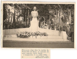 Mons Monument Reine Astrid Le 5 Juillet 1936 érigé Dans Les Jardins Du Waux-Hall - Mons