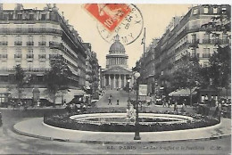 CPA Paris La Rue Soufflot Et Le Panthéon - Arrondissement: 05