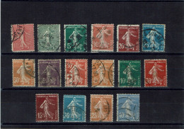 FRANCE - 1903 à 1931 - Y&T N° 129 - 130 - 137 à 142 - 147  - 158 à 160 - 189 - 192 - 235 - 236  OBLITÉRÉS 115262 - Used Stamps
