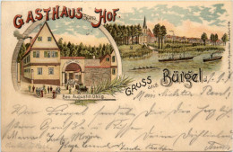 Offenbach - Gruss Aus Bürgel - Gasthaus Zum Hof - Litho - Offenbach