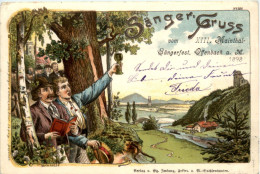 Offenbach - Sängerfest 1898 - Litho - Offenbach