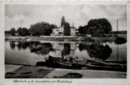 Offenbach Am Main - Mainfähre Mit Bootshaus - Offenbach