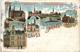 Offenbach - Gruss Aus Bürgel - Litho - Offenbach