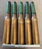 Clip De 5 Cartouches 7,5 X 54 à Blanc Mle 1937 Pour Fusil MAS 36. - Decorative Weapons