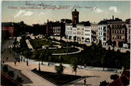 Cottbus, Kaiser-Wilhelmplatz Mit Kaiser Friedrichstrasse - Cottbus