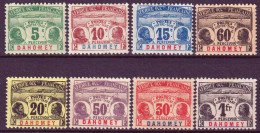 Dahomey 1906 Segnatasse Y.T.1/8 */MH VF/F - Ongebruikt