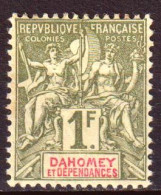 Dahomey 1901 Y.T.15 */MH VF/F - Ongebruikt