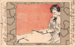 Illustrateur - Femme Art Nouveau, Pin-up - Druck U. Verlag V. Philipp & Kramer, Wien - Précurseur Voyagé 1897 (2 Scans) - Voor 1900