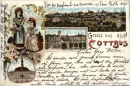 Gruss Aus Cottbus - Litho - Cottbus