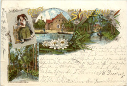 Gruss Aus Dem Spreewald - Lübbenau - Litho - Luebbenau