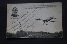 CPA Monoplan Morane Saulnier  Avec Dedicace Veuve  Par L'aviateur LEGAGNEUX - Aviateurs