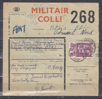 Vrachtbrief Met Stempel Nieuwpoort 1B Militair Colli - Documentos & Fragmentos